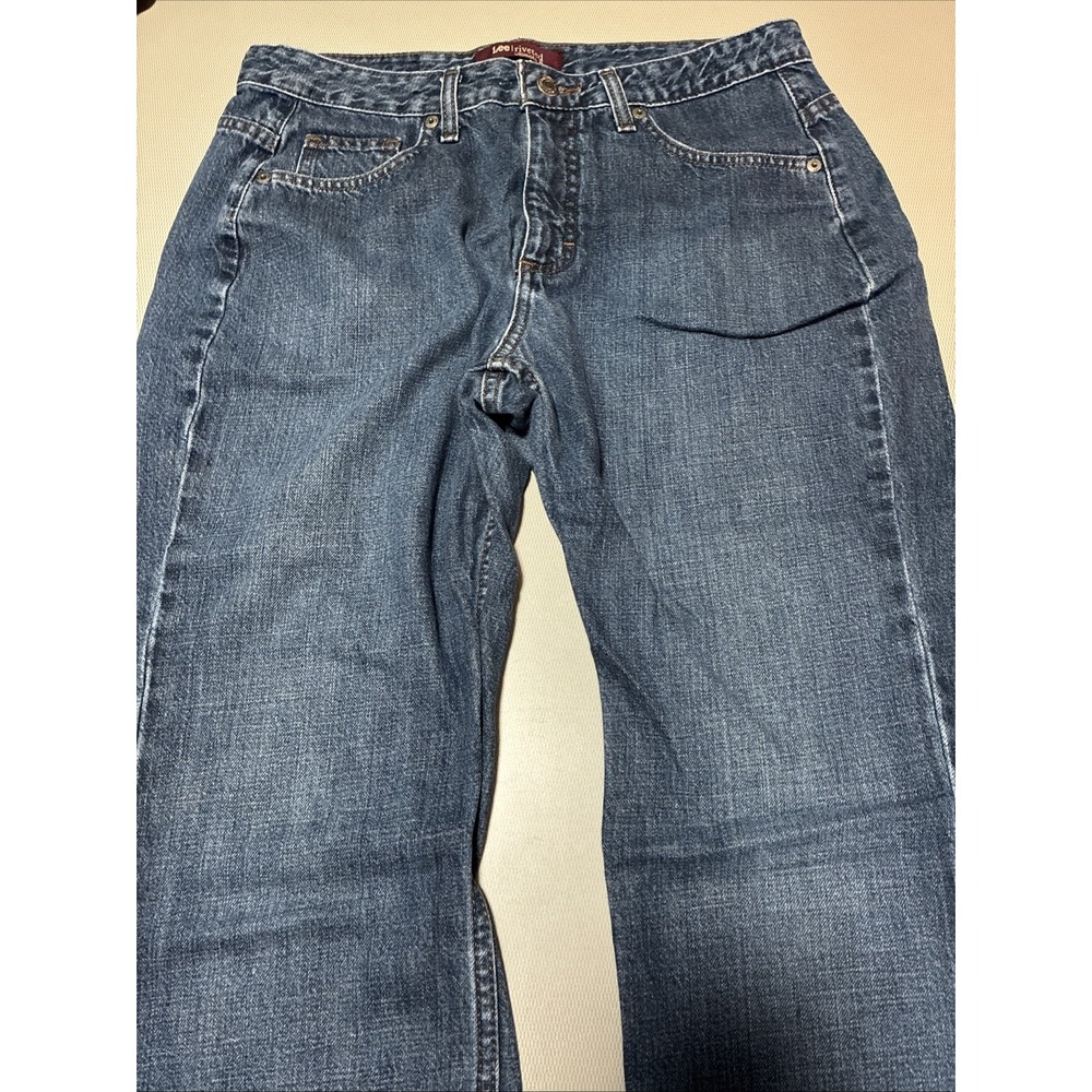 Vintage Lee Jeans Riveted Ultimate 5 Blue Denim Straight Leg Jeans Size 10 S
